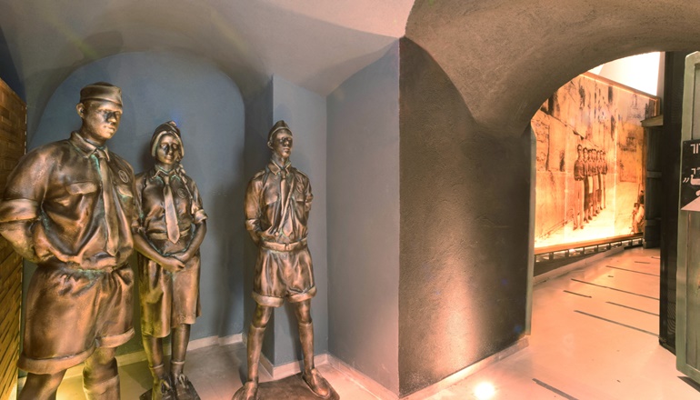 צילום של בית פלוגת הכותל